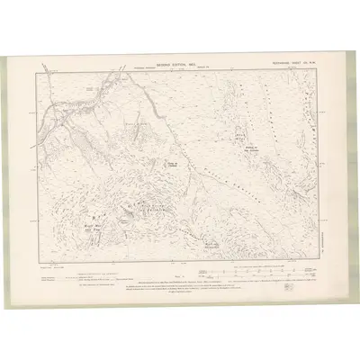1898 Map of Perth and Clackmannan Sheet CII.NW, 1901 Print