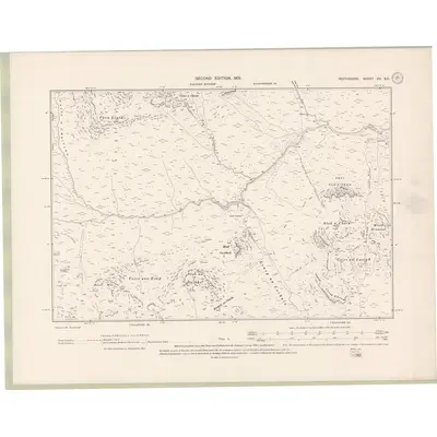 1898 Map of Perth and Clackmannan Sheet CII.SE, 1901 Print