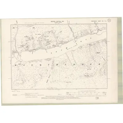 1898 Map of Perth and Clackmannan Sheet CIII.NE, 1901 Print