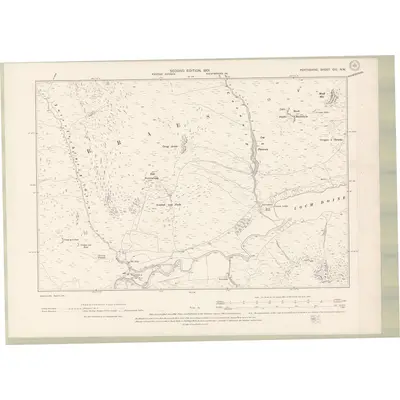 1898 Map of Perth and Clackmannan Sheet CIII.NW, 1901 Print