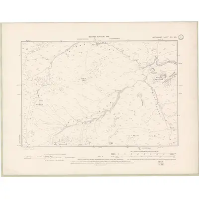 1898 Map of Perth and Clackmannan Sheet CIII.SE, 1901 Print