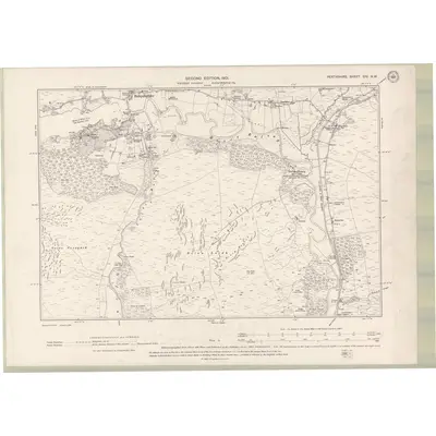 1898 Map of Perth and Clackmannan Sheet CIV.NW, 1901 Print