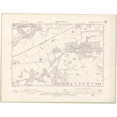 1899 Map of Perth and Clackmannan Sheet CIX.NE, 1901 Print