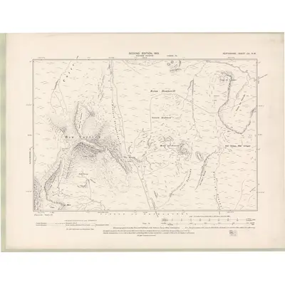 1898 Map of Perth and Clackmannan Sheet CV.NW, 1901 Print
