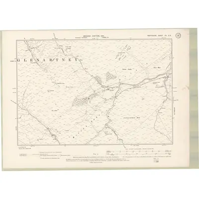 1898 Map of Perth and Clackmannan Sheet CV.SE, 1901 Print