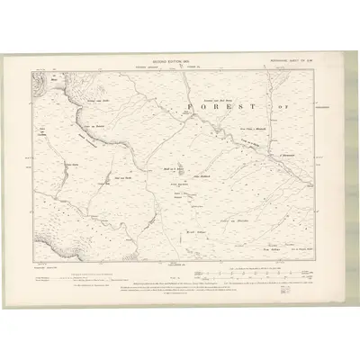 1898 Map of Perth and Clackmannan Sheet CV.SW, 1901 Print