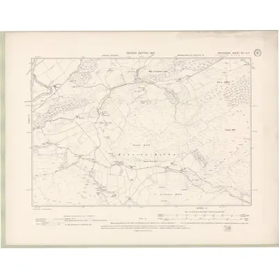 1899 Map of Perth and Clackmannan Sheet CVI.NE, 1901 Print