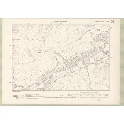 1898 Map of Perth and Clackmannan Sheet CVI.NW, 1901 Print