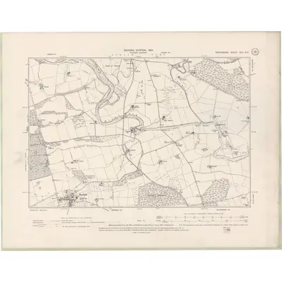 1899 Map of Perth and Clackmannan Sheet CVII.NE, 1901 Print