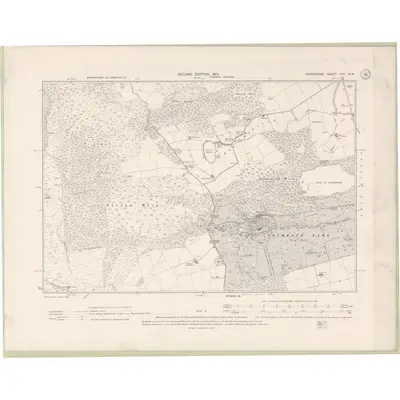 1899 Map of Perth and Clackmannan Sheet CVII.NW, 1901 Print