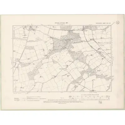 1899 Map of Perth and Clackmannan Sheet CVII.SE, 1901 Print