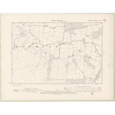 1899 Map of Perth and Clackmannan Sheet CVII.SW, 1901 Print