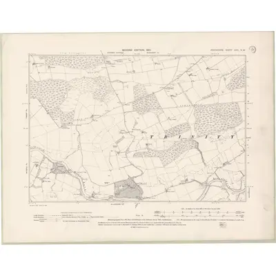 1899 Map of Perth and Clackmannan Sheet CVIII.NW, 1901 Print
