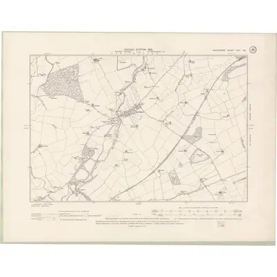 1899 Map of Perth and Clackmannan Sheet CVIII.SE, 1901 Print