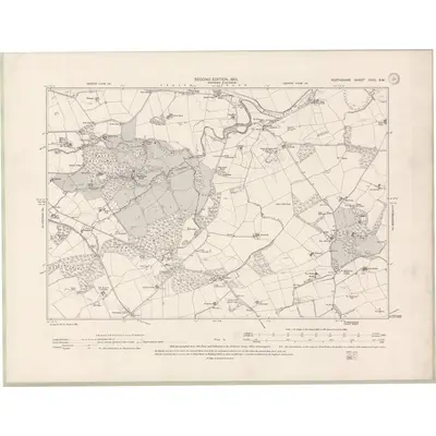 1899 Map of Perth and Clackmannan Sheet CVIII.SW, 1901 Print