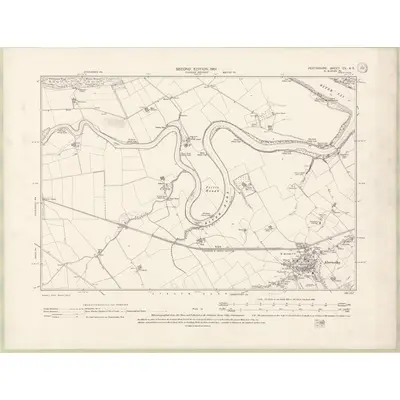 1899 Map of Perth and Clackmannan Sheet CX.NE, 1901 Print