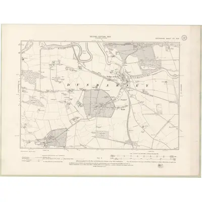 1899 Map of Perth and Clackmannan Sheet CX.NW, 1902 Print
