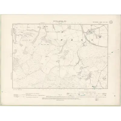 1898 Map of Perth and Clackmannan Sheet CX.SW, 1902 Print