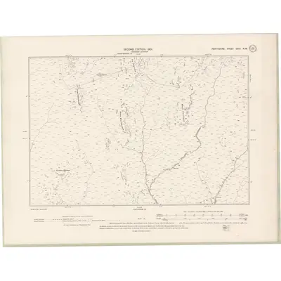 1898 Map of Perth and Clackmannan Sheet CXIII.NW, 1901 Print