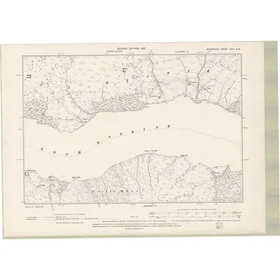 1898 Map of Perth and Clackmannan Sheet CXIII.SW, 1901 Print