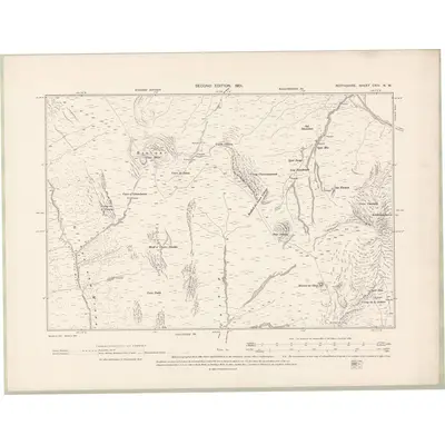 1898 Map of Perth and Clackmannan Sheet CXIV.NW, 1901 Print