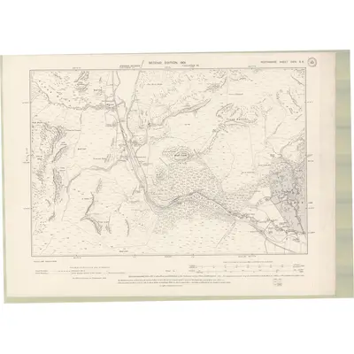 1899 Map of Perth and Clackmannan Sheet CXIV.SE, 1901 Print