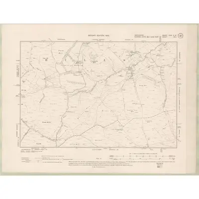 1900 Map of Perth and Clackmannan Sheet CXIX.SW, 1902 Print