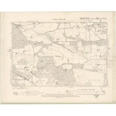 1898 Map of Perth and Clackmannan Sheet CXL.NE, 1901 Print