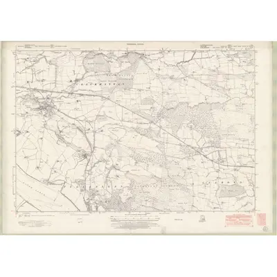 1948 Map of Perth and Clackmannan Sheet CXL, 1951 Print