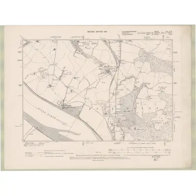 1898 Map of Perth and Clackmannan Sheet CXL.SW, 1901 Print