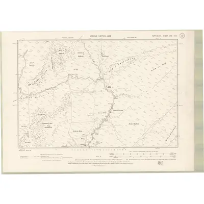 1898 Map of Perth and Clackmannan Sheet CXV.NW, 1900 Print
