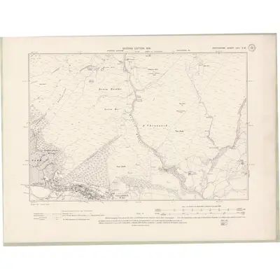 1899 Map of Perth and Clackmannan Sheet CXV.SW, 1901 Print