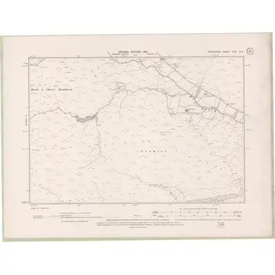 1898 Map of Perth and Clackmannan Sheet CXVI.NE, 1901 Print