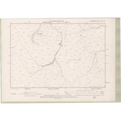 1898 Map of Perth and Clackmannan Sheet CXVI.NW, 1901 Print