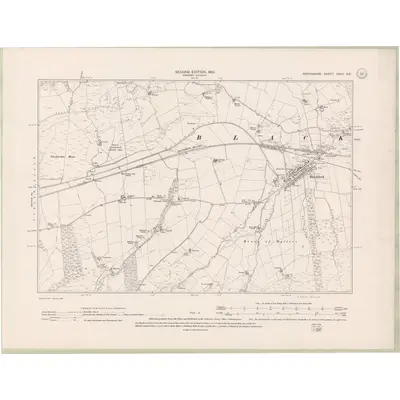 1899 Map of Perth and Clackmannan Sheet CXVII.SE, 1901 Print