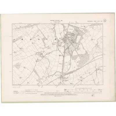 1899 Map of Perth and Clackmannan Sheet CXVII.SW, 1901 Print