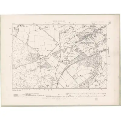 1900 Map of Perth and Clackmannan Sheet CXVIII.NW, 1901 Print