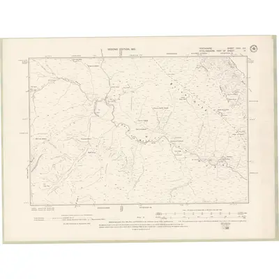 1898 Map of Perth and Clackmannan Sheet CXXI.SE, 1901 Print