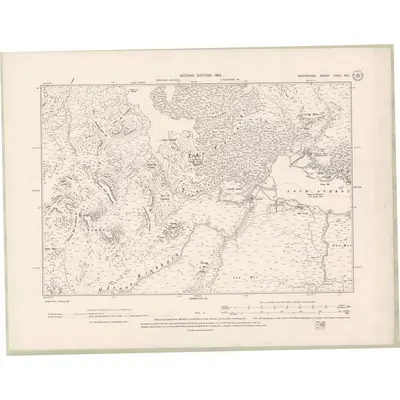 1898 Map of Perth and Clackmannan Sheet CXXII.NE, 1901 Print