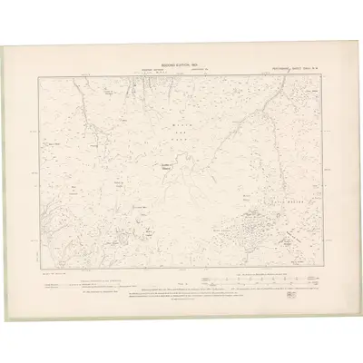 1898 Map of Perth and Clackmannan Sheet CXXII.NW, 1901 Print