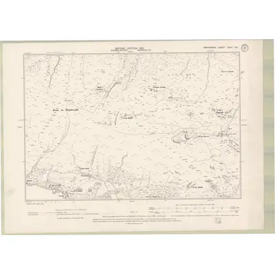 1898 Map of Perth and Clackmannan Sheet CXXII.SE, 1901 Print