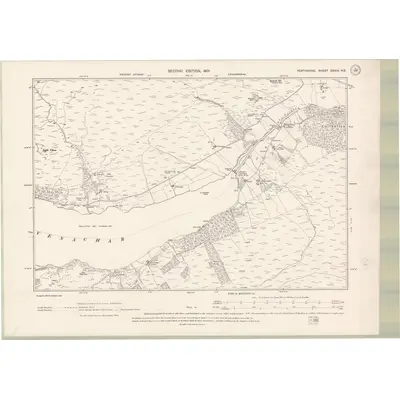 1898 Map of Perth and Clackmannan Sheet CXXIII.NE, 1901 Print