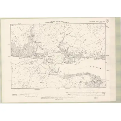 1898 Map of Perth and Clackmannan Sheet CXXIII.NW, 1901 Print