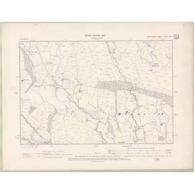 1899 Map of Perth and Clackmannan Sheet CXXIV.NE, 1901 Print