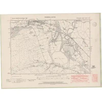 1938 Map of Perth and Clackmannan Sheet CXXIV.NW, 1948 Print