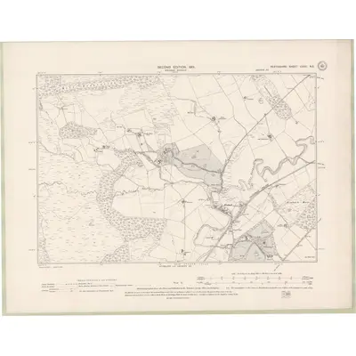 1899 Map of Perth and Clackmannan Sheet CXXV.NE, 1901 Print
