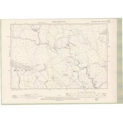 1899 Map of Perth and Clackmannan Sheet CXXV.NW, 1901 Print