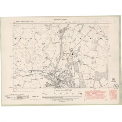 1948 Map of Perth and Clackmannan Sheet CXXV.SE, 1950 Print