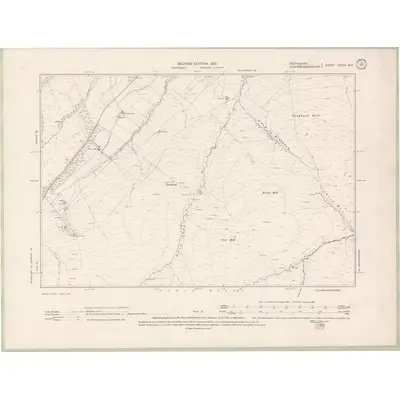 1899 Map of Perth and Clackmannan Sheet CXXVI.NE, 1901 Print