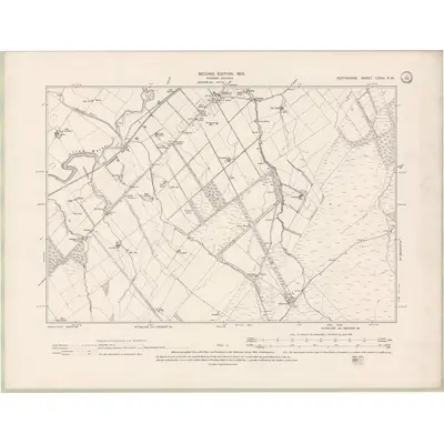 1899 Map of Perth and Clackmannan Sheet CXXVI.NW, 1901 Print